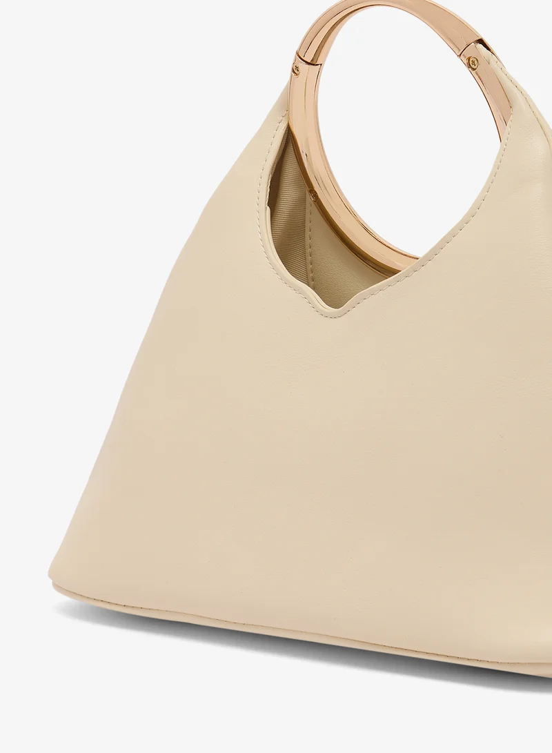 GLAMOROUS  Grab Bag with Gold Handle satchel for Women | Best Price UAE